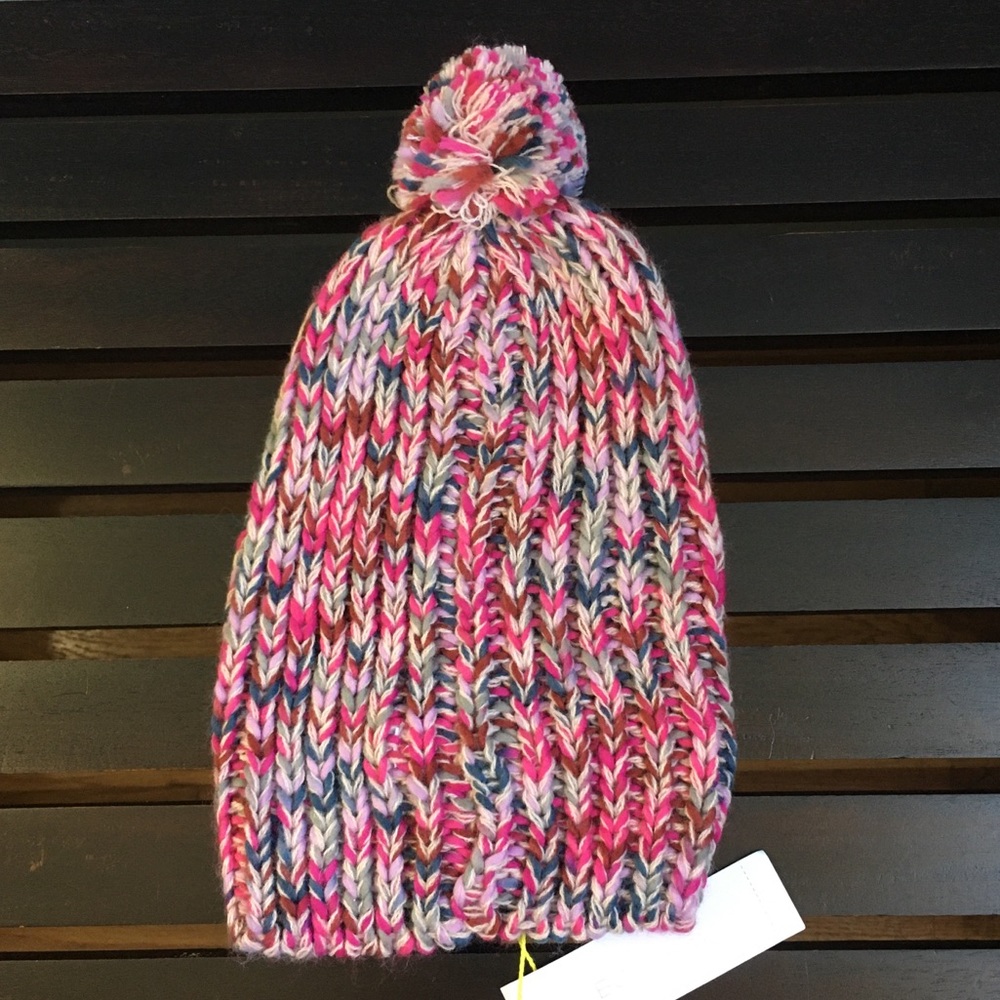 BCBGeneration knit hat with pompom